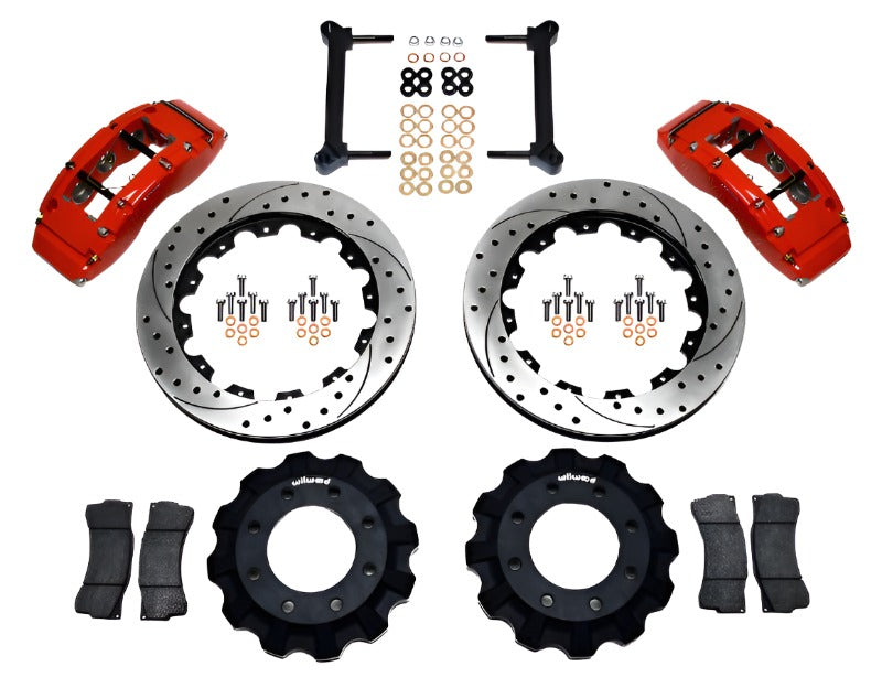 Wilwood TC6R Front Kit 16.00in Drilled Red 1999-2010 GM H2 Truck/SUV 2500 - Black Ops Auto Works