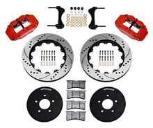 Load image into Gallery viewer, Wilwood Narrow Superlite 6R Front Hat Kit 14.00in Drill Red 1994-2004 Mustang - Black Ops Auto Works
