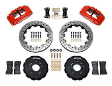 Load image into Gallery viewer, Wilwood FSLI4 Front Hat Kit 13.00in Drilled Red Nissan 240SX - Black Ops Auto Works