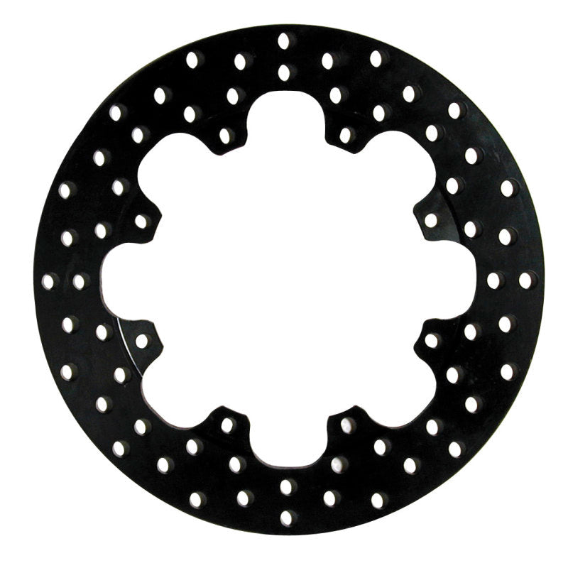 Wilwood Rotor-Steel-Rear Drag-Drilled 11.44 x .350 - 8 on 7.00in - Black Ops Auto Works