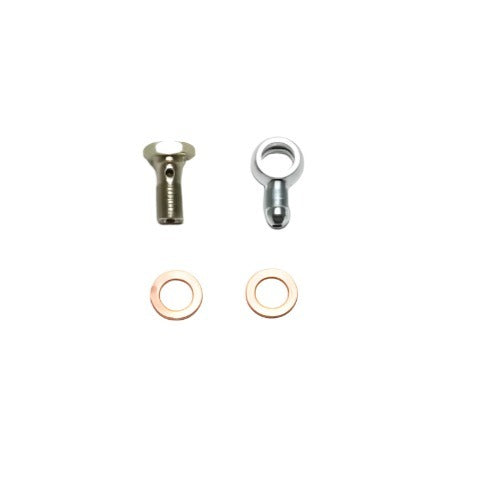 Wilwood Fitting Kit -3 Male w/ 3/8-24 Banjo Bolt (For Banjo Outlet Master Cylinders) - Black Ops Auto Works