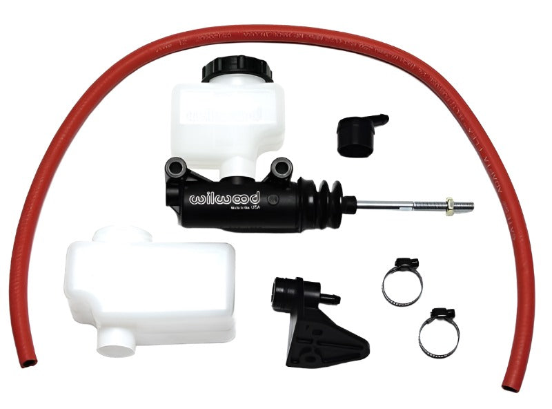 Wilwood Short Remote Side Mount M/C Kit 7/8in Bore 3/8in-24 Banjo Outlet - Black Ops Auto Works