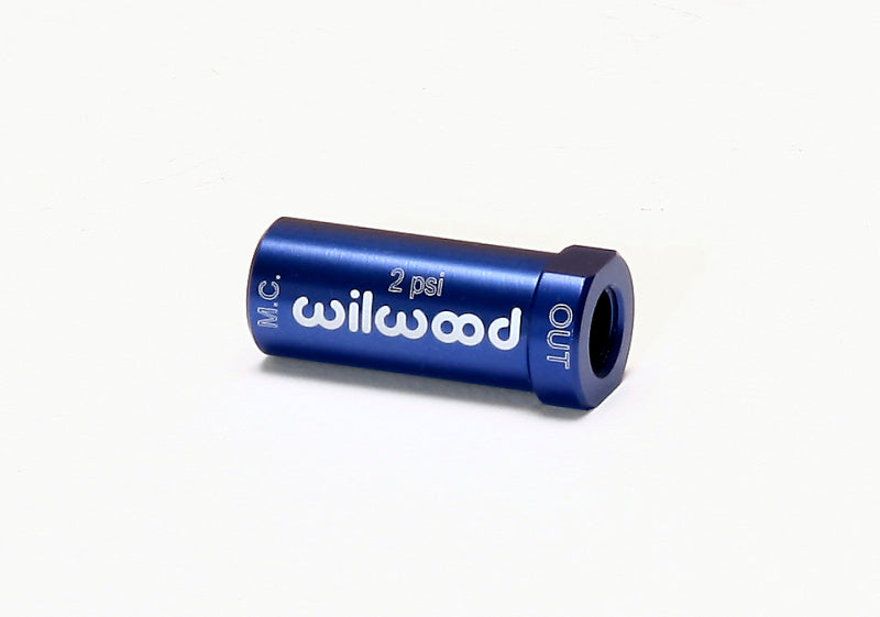 Wilwood Residual Pressure Valve - New Style - 2# / Blue - Black Ops Auto Works
