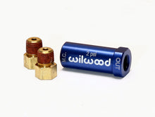 Load image into Gallery viewer, Wilwood Residual Pressure Valve - New Style w/ Fittings - 2# / Blue - Black Ops Auto Works