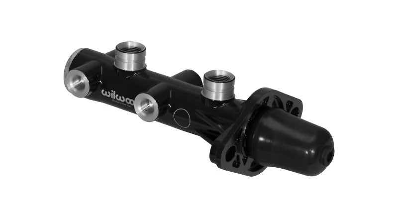 Wilwood Tandem Remote Master Cylinder - 1in Bore Black - Black Ops Auto Works