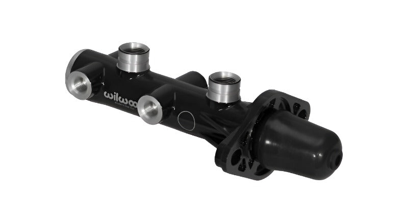 Wilwood Tandem Remote Master Cylinder - 1 1/8in Bore Black - Black Ops Auto Works