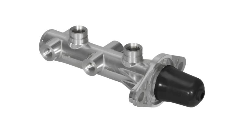 Wilwood Tandem Remote Master Cylinder - 1 1/8in Bore Ball Burnished - Black Ops Auto Works