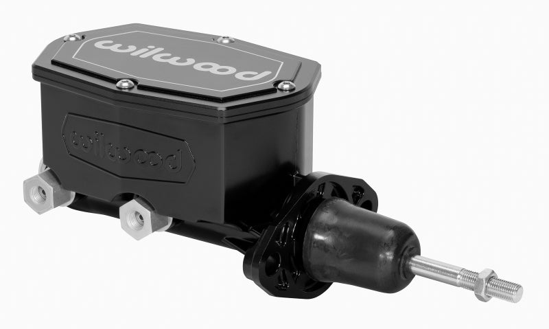 Wilwood Compact Tandem Master Cylinder - 1in Bore - w/Pushrod (Black) - Black Ops Auto Works
