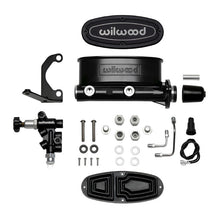 Load image into Gallery viewer, Wilwood HV Tandem M/C Kit w L/H Bracket &amp; Prop Valve - 1in Bore Black - Black Ops Auto Works