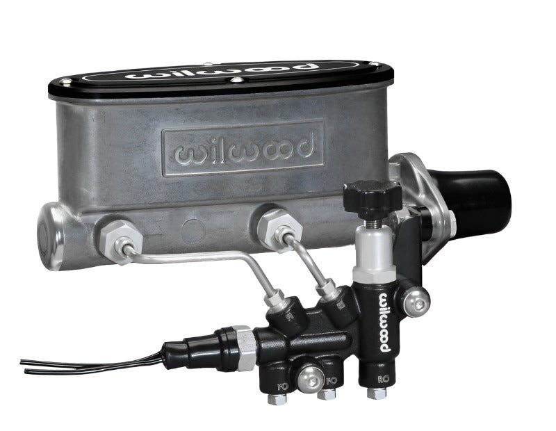 Wilwood HV Tandem M/C Kit w L/H Bracket & Prop Valve - 1in Bore-Brake Master Cylinder-Wilwood-889545068078-