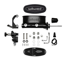 Load image into Gallery viewer, Wilwood HV Tandem M/C Kit w L/H Bracket &amp; Prop Valve - 7/8in Bore Black-W/Pushrod - Black Ops Auto Works