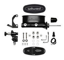 Load image into Gallery viewer, Wilwood HV Tandem M/C Kit w L/H Bracket &amp; Prop Valve - 15/16in Bore Black-W/Pushrod - Black Ops Auto Works