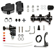 Load image into Gallery viewer, Wilwood Remote Tandem M/C Kit w/Brkt and Valve - 1.12in Bore Black - Black Ops Auto Works