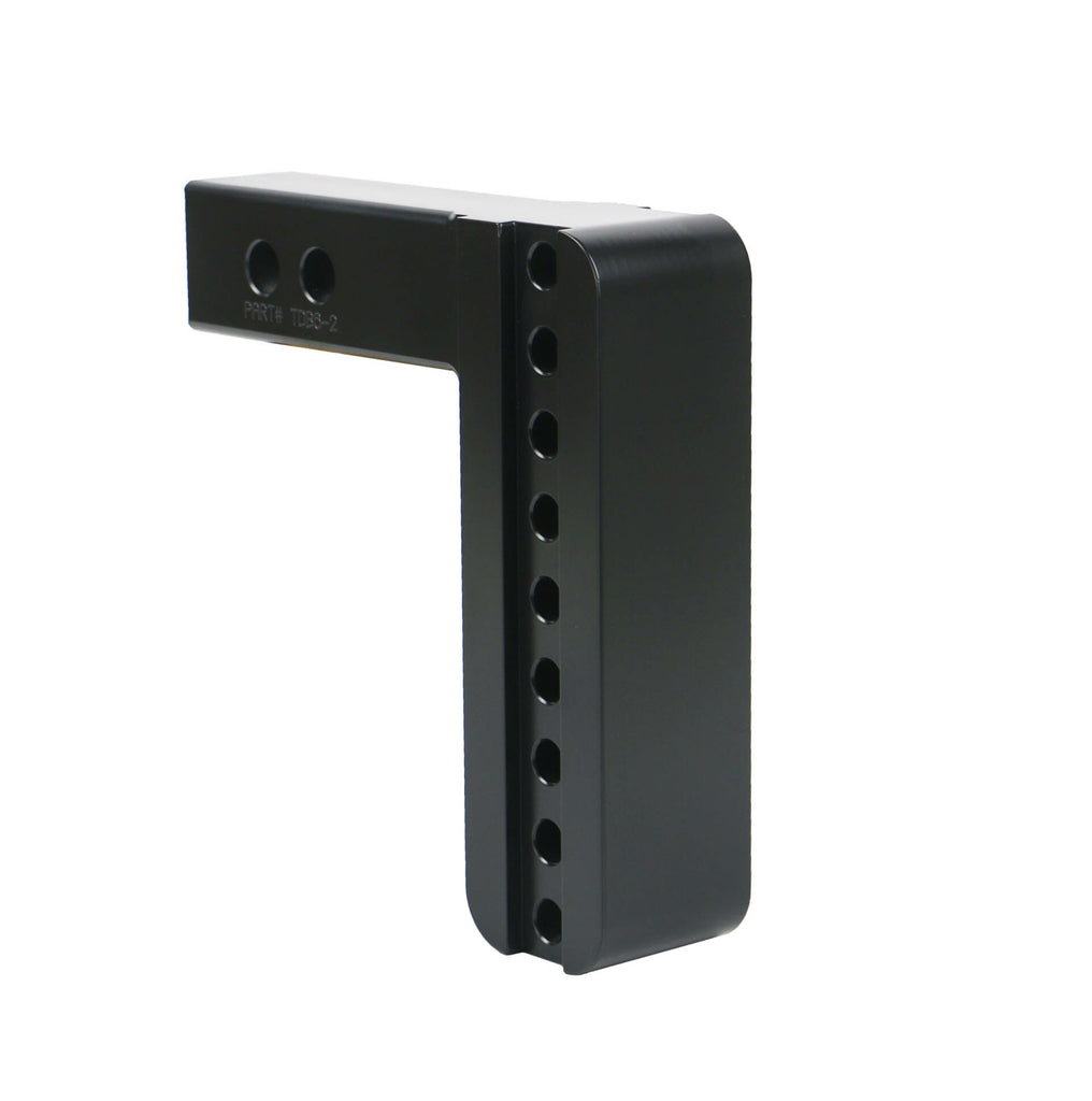 Cerakote Black Weigh Safe Drop Hitch (Aluminum) WS8-2-KA-CER-BLA