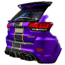 Load image into Gallery viewer, Wideoutt rear bumper with diffuser – installed on Jeep Grand Cherokee WK2, rear view.