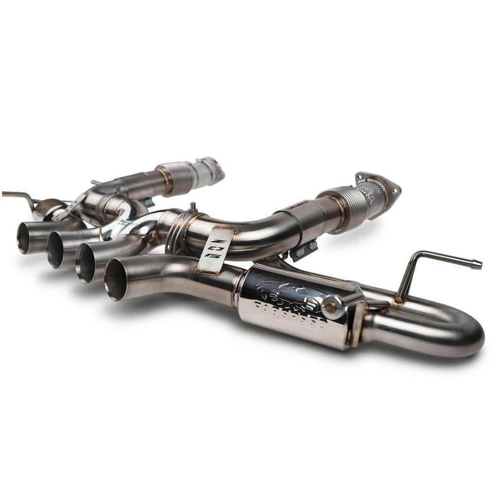 FS.CHEVY.C8CECK.VLV-Fabspeed Chevrolet Corvette C8 Stingray / E-Ray Valved Center Exit Conversion Exhaust System (2023+)-Fabspeed Motorsport