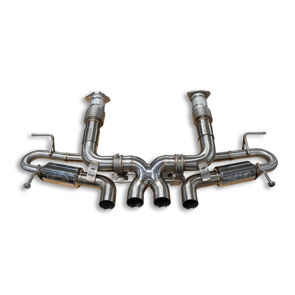 FS.CHEVY.C8CECK.VLV-Fabspeed Chevrolet Corvette C8 Stingray / E-Ray Valved Center Exit Conversion Exhaust System (2023+)-Fabspeed Motorsport