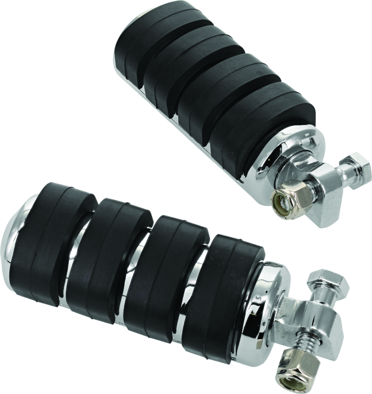 KUR8002-Kuryakyn ISO Peg Large With Male Adapter Chrome (Pair)-Footpegs-Kuryakyn