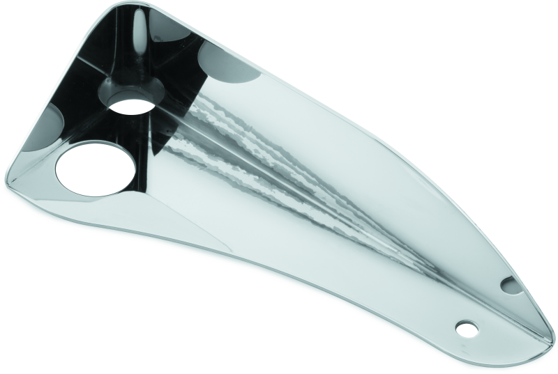 KUR7544-Kuryakyn Floorboard Exhaust Boot Guard Chrome-Footpegs-Kuryakyn
