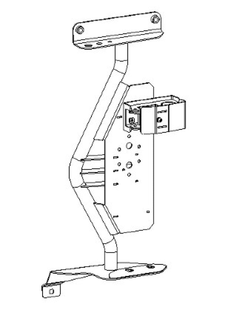 GOR701011T-Go Rhino 18-24 Jeep Wrangler JL/JLU/JT Front Fender Jack Mount for Hi-Lift Jack - Tex. Blk-Jacks-Go Rhino