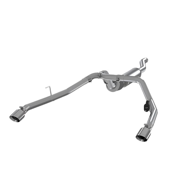 MBRPS5538304-MBRP 2020 Jeep Gladiator 3.6L 2.5in Dual Rear Exit Cat Back Exhaust 304-Catback-MBRP