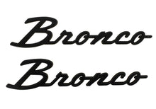 Load image into Gallery viewer, FRPM-1447-BSMB-Ford Racing 2021+ Bronco Classic Script Fender Badges - Matte Black (Pair)-Other Body Components-Ford Racing