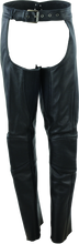 Load image into Gallery viewer, RIV094451-River Road Sierra Leather Chaps Black Womens - Large-Pants-River Road