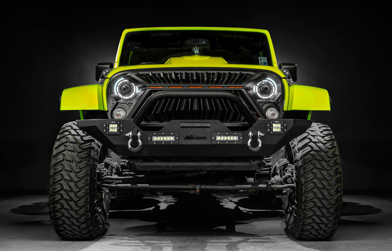 ORACLE Lighting 07-18 Jeep Wrangler JK Oculus 7in. ColorSHIFT Bi-LED Projector Headlights-Light Bars & Cubes-ORACLE Lighting