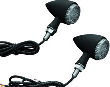 Load image into Gallery viewer, KUR2510-Kuryakyn Torpedo Indicator LED Amber Lights Turn Only Matte Black-Light Accessories and Wiring-Kuryakyn