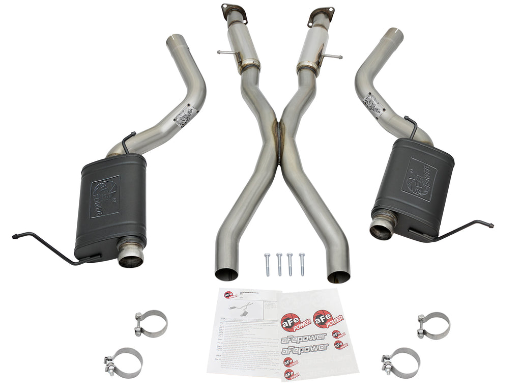 aFe aFe MACHForce XP 12+ Jeep Grand Cherokee WK2 SRT8 V8-6.4L 304SS Cat-Back Exhaust