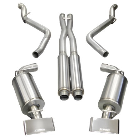 Corsa 08-10 Dodge Challenger SRT-8 6.1L V8 Polished Xtreme Cat-Back Exhaust-Catback-CORSA Performance