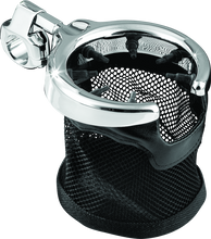 Load image into Gallery viewer, KUR1422-Kuryakyn Mesh Basket Universal Drink Holder 1in Clamp Chrome-Cup Holders-Kuryakyn