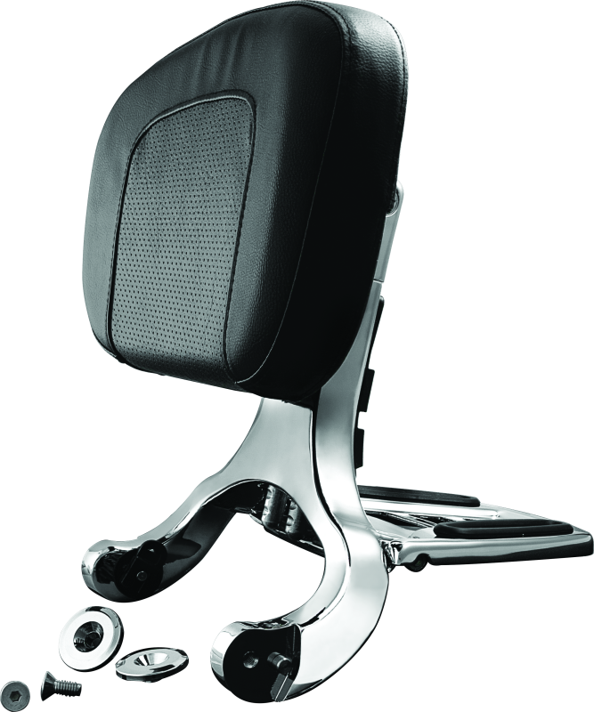 KUR1660-Kuryakyn Multi-Purpose Backrest Chrome-Seats-Kuryakyn