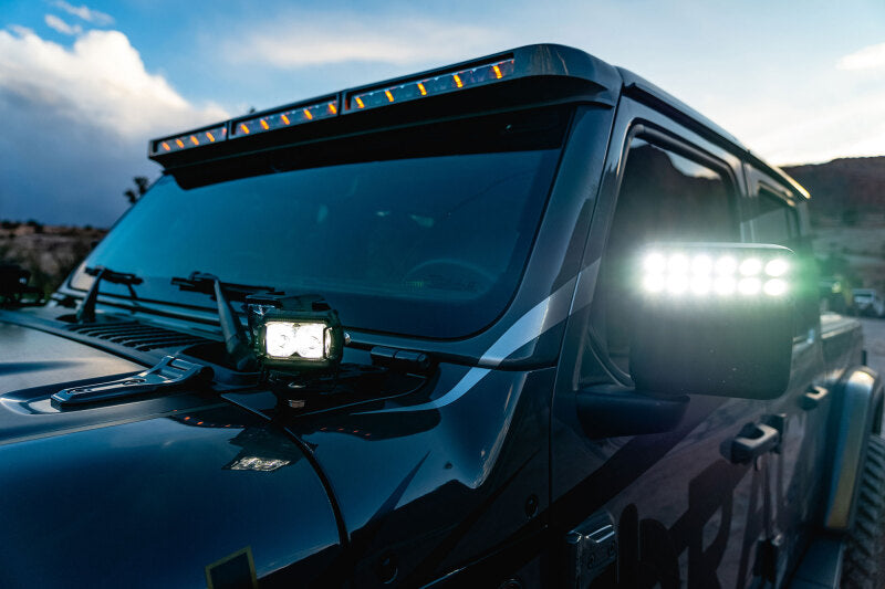 ORL5917-023-Oracle Jeep Wrangler JL/Gladiator JT Integrated Windhsiled LED Light Bar System-Light Mounts-ORACLE Lighting