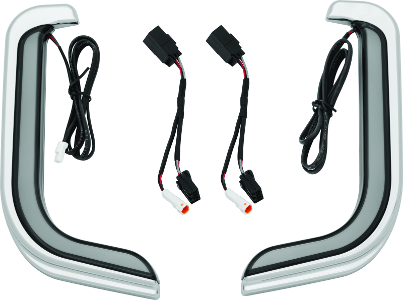 KUR2956-Kuryakyn Tracer LED Fairing Lower Accents Chrome-Light Bars & Cubes-Kuryakyn
