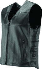 Load image into Gallery viewer, RIV094405-River Road Plains Leather Vest Black - Small-Vests-River Road