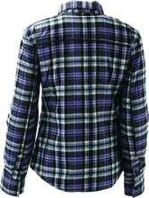 Load image into Gallery viewer, RIV094527-River Road Cameo Flannel Moto Shirt Womens - Small-Shirts-River Road