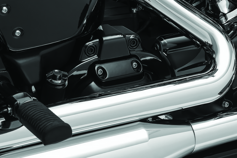 KUR6463-Kuryakyn Precision Dipstick 18-Up Softail Models Gloss Black-Dipsticks-Kuryakyn