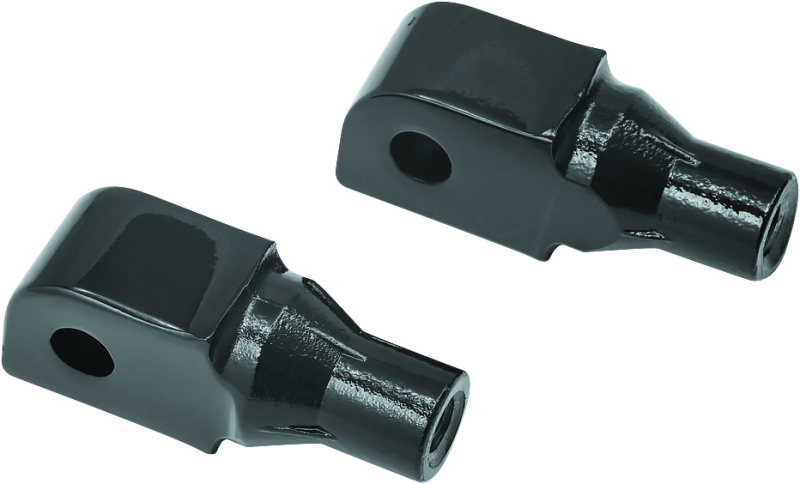 KUR8866-Kuryakyn Tapered Adapter Honda Gloss Black-Footpegs-Kuryakyn