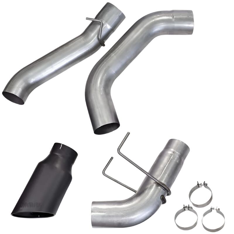 GBE49798-B-Banks Power 19-23 Dodge Ram Crew Cab 6.7L Cummins Monster Exhaust - SS Single Exhaust w/ Black Tip-Catback-Banks Power