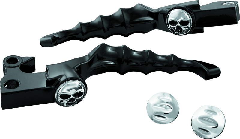 KUR1091-Kuryakyn Zombie Levers 08-13 Touring Cable Gloss Black-Levers-Kuryakyn