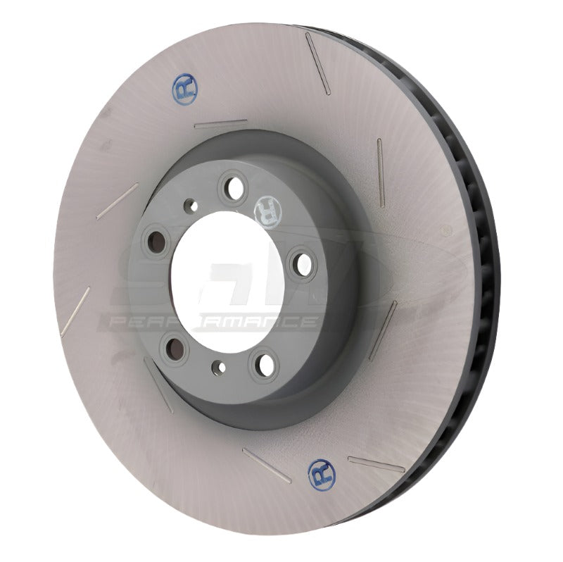 SHWPFR39722-SHW 11-16 Porsche Panamera 4 3.6L w/o Ceramics Right Front Slotted Monobloc Brake Rotor (298615302B)-Brake Rotors - Slotted-SHW Performance