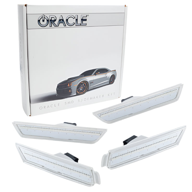 ORL3101-019-Oracle 10-15 Chevrolet Camaro Concept Sidemarker Set - Clear - No Paint SEE WARRANTY-Light Strip LED-ORACLE Lighting
