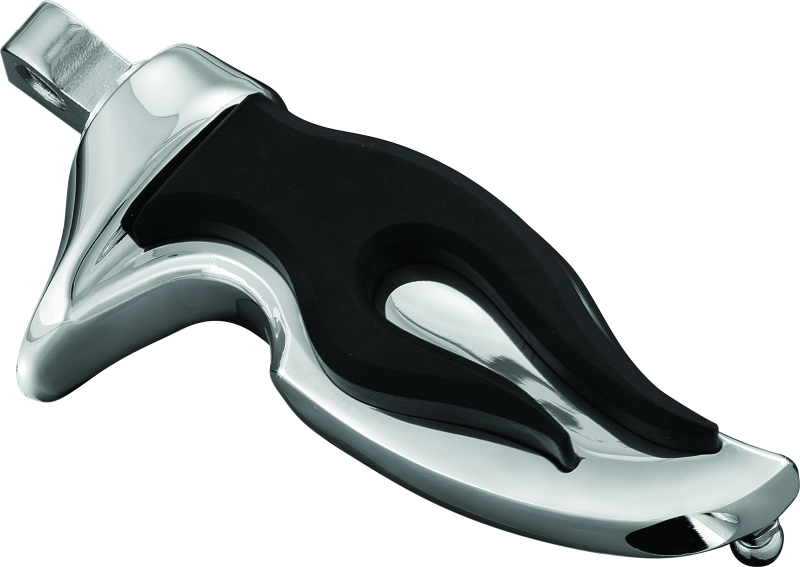 KUR4416-Kuryakyn Flamin Peg With Male Mount Adapter Chrome-Footpegs-Kuryakyn