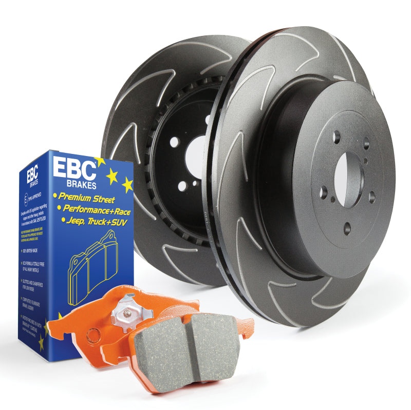 EBC S7 Kits Orangestuff Pads and BSD Rotors-Brake Rotors - Slotted-EBC