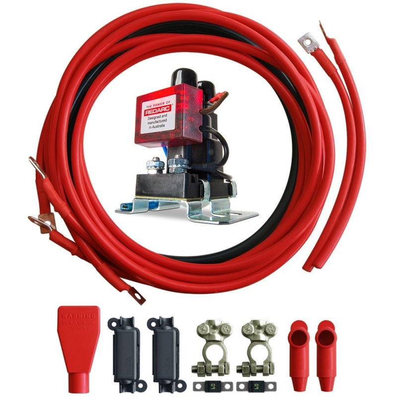 RDCSBI12KIT-REDARC Smart Start Battery Isolator & Wiring Kit - 12V 100A-Battery Accessories-REDARC