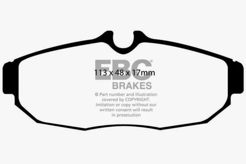 EBC 05-10 Ford Mustang 4.0 Bluestuff Rear Brake Pads-Brake Pads - Racing-EBC