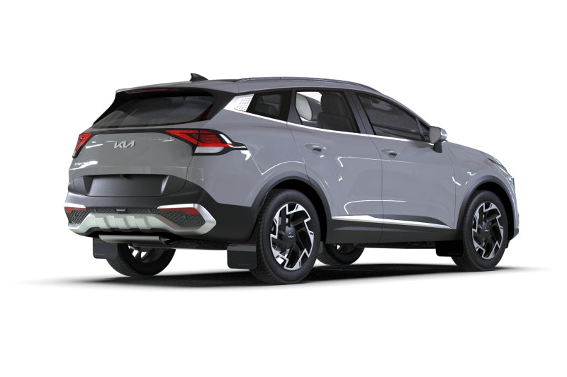 RALMF81-UR-BLK-RD-Rally Armor 23-24 Kia Sportage Black UR Mud Flap w/ Red Logo-Mud Flaps-Rally Armor