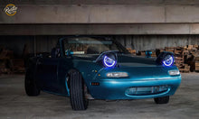Load image into Gallery viewer, Oracle Pre-Installed Lights 7 IN. Sealed Beam - Blue Halo-Headlights-ORACLE Lighting
