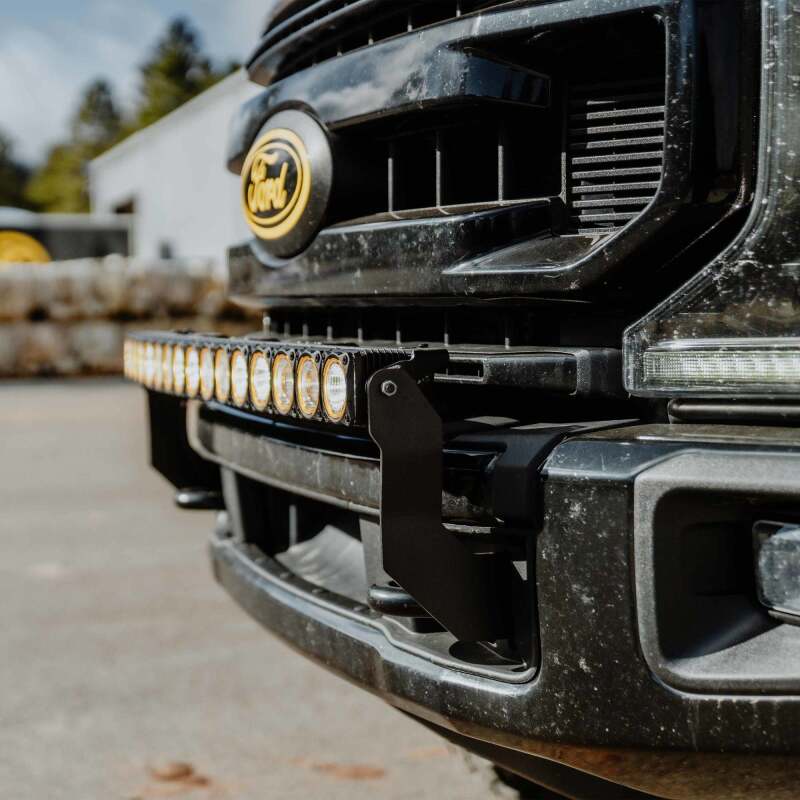 KCL7353-KC HiLiTES 11-16 Ford Super Duty Front Bumper Light Bar Mount For 40in Flex Era LED Light Bar-Light Mounts-KC HiLiTES